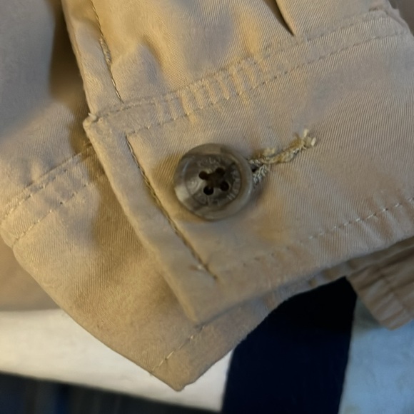 Polo Ralph Lauren. Large Golf/Wind Jacket. Beige w/ blue plaid lining - Picture 13 of 13